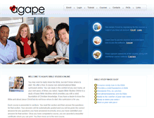 Tablet Screenshot of agapebiblestudiesonline.org